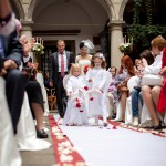 angels at wedding ceremony
